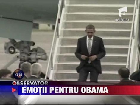 Air Force One a ratat aterizarea. Emotii pentru Obama