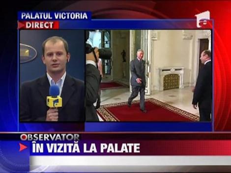 Printul Charles s-a intalnit cu presedintele si premierul