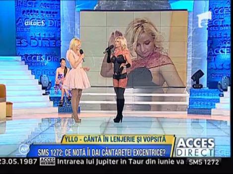 Vezi cu arata Yllo in lenjerie intima vopsita!