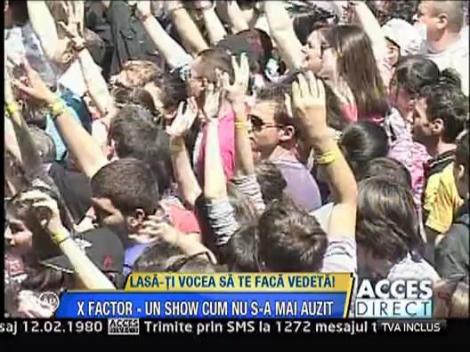 Sute de oameni la preselectiile X FACTOR din Constanta!