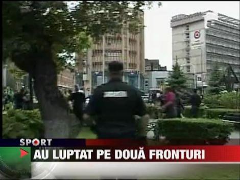 Suporterii au luptat pe doua fronturi la Brasov
