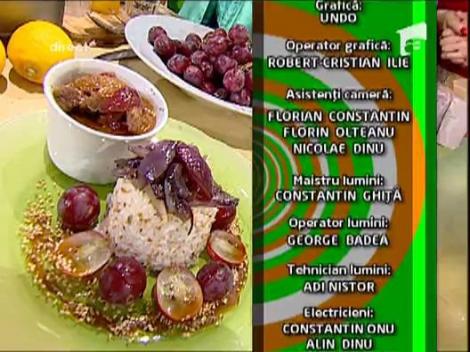 Vacuta cu sos de rodii