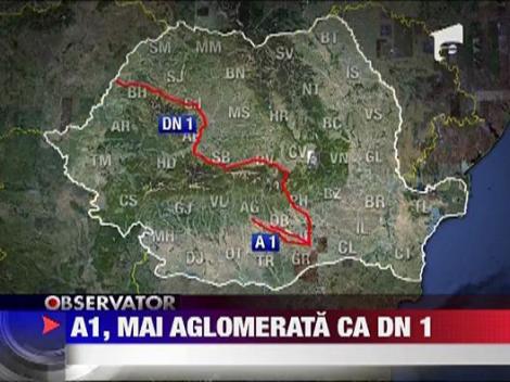 A1, cel mai aglomerat drum din Romania