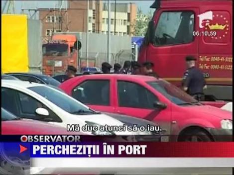 Perchezitii in portul Constanta