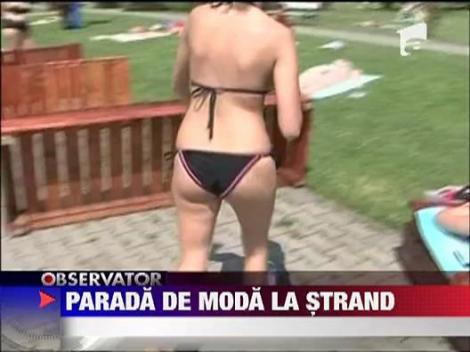 Parada de moda la strand