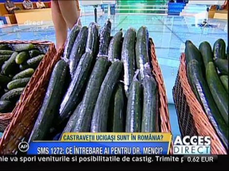 Gheorghe Mencinicopschi probeaza castravetii la Acces Direct