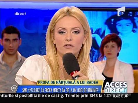 Reactie la profesoara hartuitoare