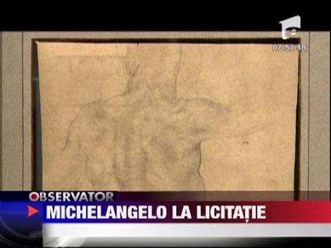 Un desen de Michelangelo, scos la licitatie