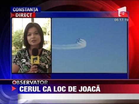 Demonstratie aviatica pe cerul Constantei
