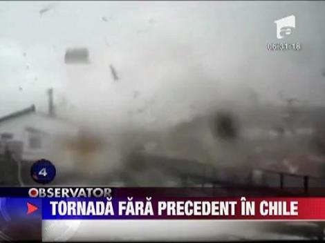 Tornada fara precedent in Chile