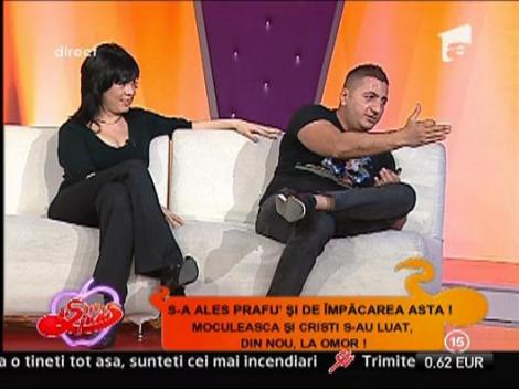 Amenintari si injuraturi in direct intre iubitii Marianei Moculescu