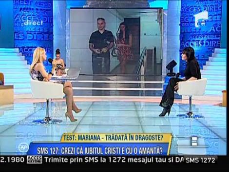 Mariana Moculescu in platoul Acces Direct