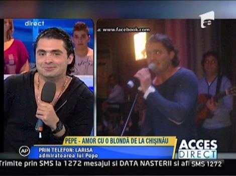 Larisa, admiratoarea lui Pepe, in direct la Acces Direct