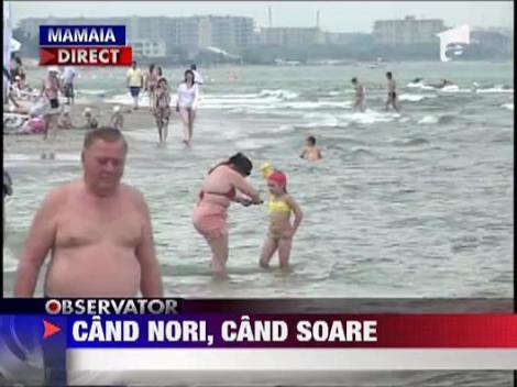 Norocul le-a suras turistilor pe litoral