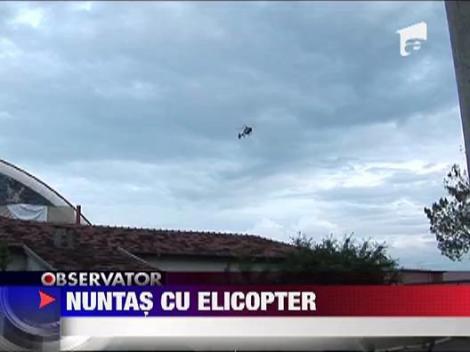 Vanghelie a ajuns cu elicopterul la nunta deputatului PSD Adrian Mocanu