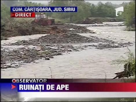 Codul galben de ploi in localitatile sibiene Arpasu si Cartisoara