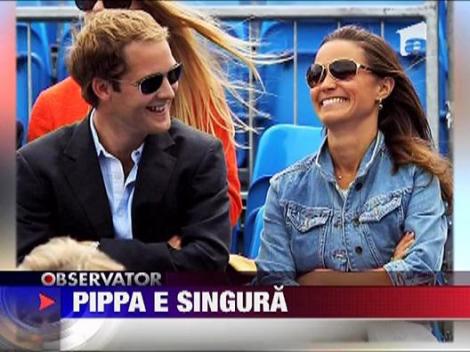 Pippa Middleton e singura
