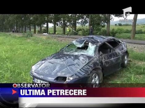 S-a rasturnat cu masina pe camp din cauza vitezei