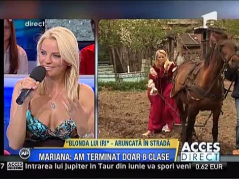 Blonda lui Iri a terminat doar 8 clase