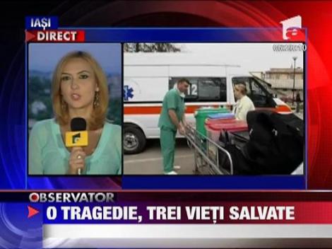 O tragedie, trei vieti salvate