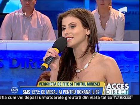 Verigheta si tort de fite pentru Roxana Ilie