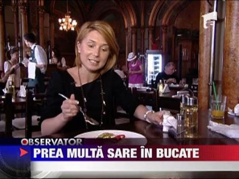 Romanii manaca de trei ori mai multa sare fata de cat au nevoie