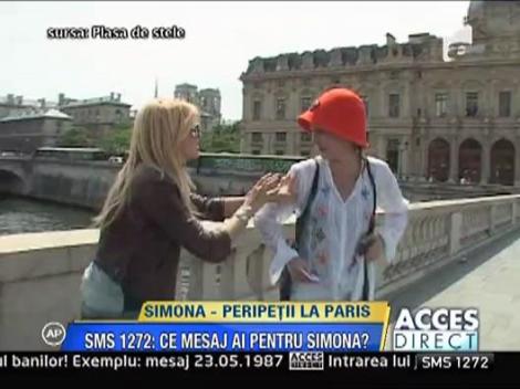 Simona Gherghe si-a luat mare plasa la Paris