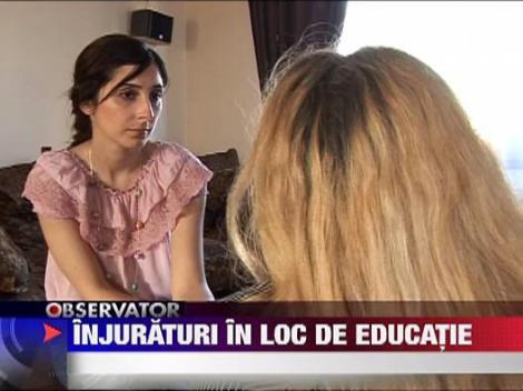 Injuraturi in loc de educatie