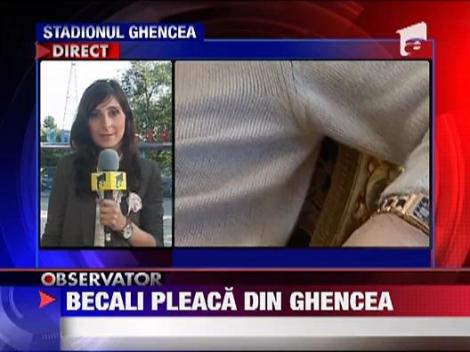 Gigi Becali pleaca din Ghencea
