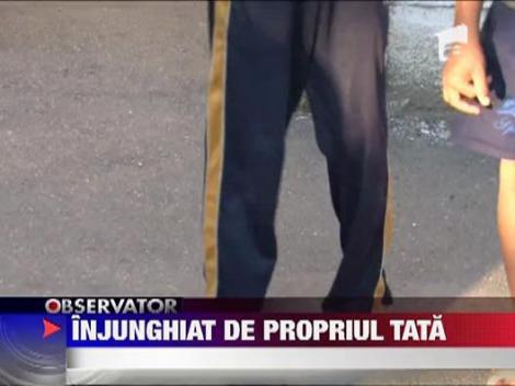 Copil de 13 ani injunghiat de propriul tata