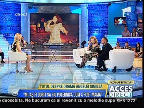 Angela Similea: "Acasa, Victor era vedeta"