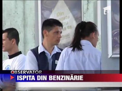 Un sofer a intrat cu masina direct in benzinarie, in Constanta