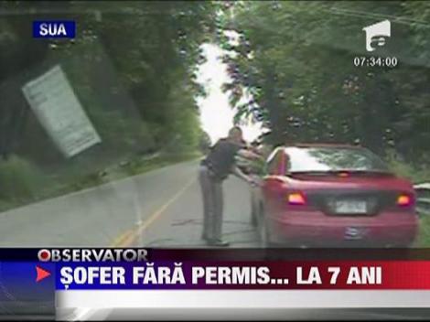 A condus 30 de kilometri la numai 7 ani