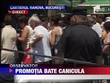 Imbulzeala la deschiderea unui magazin din Bucuresti