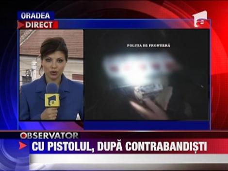 Cinci contrabandisti de tigari, opriti cu focuri de arma in Maramures