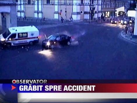 Accident spectaculos in Oradea
