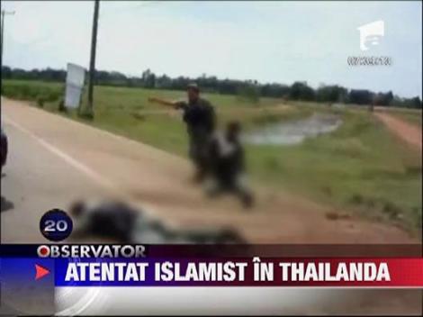 Atentat islamist filmat in Thailanda