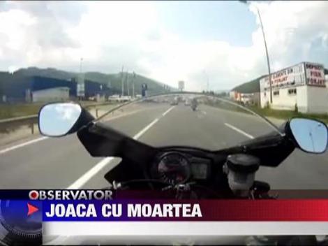 Cu 200 de kilometri la ora pe motocicleta