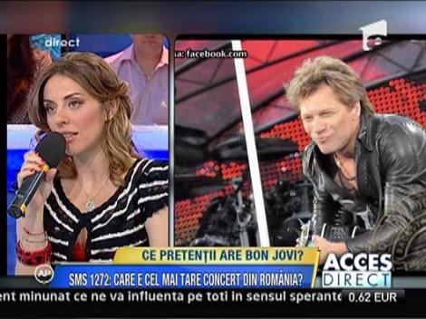 Cel mai tare concert din Romania! Afla ce pretentii are Bon Jovi!