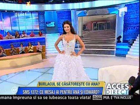 Ana Maria isi alege rochia de mireasa in direct la Acces Direct