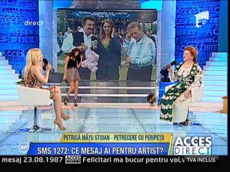 Maria Carneci a venit cu o gaini si doua oua in platoul Acces Direct