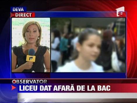 Aproape toti elevii dintr-un liceu din Geoagiu, prinsi cu copiute la BAC