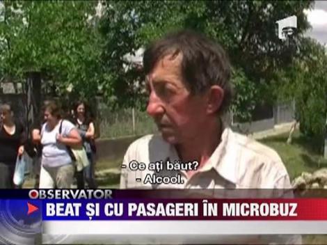 Beat si cu pasageri in microbuz