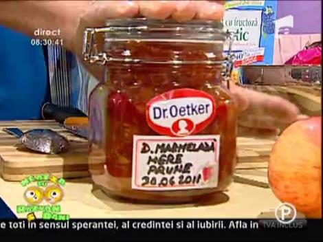 Marmelada dietetica din mere si prune