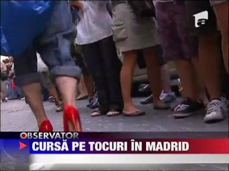Cursa pe tocuri in Madrid