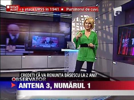 Antena 3 este lider in topul televiziunilor informative
