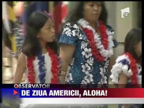 Party hawaian de Ziua Americii