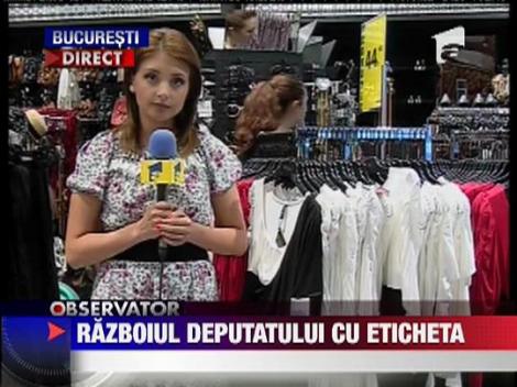 Daniel Oajdea, in razboi cu etichetele hainelor