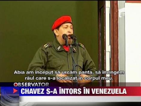Hugo Chavez s-a intors in Venezuela