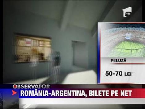 S-au pus in vanzare biletele pentru meciul Romania-Argentina